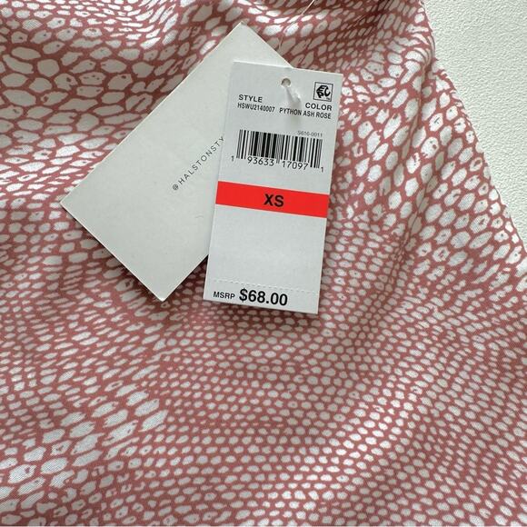 H by Halston Romper Ash Rose Sleeveless V-Neck Pockets Cotton Romper Size XS NEW - Picture 9 of 12